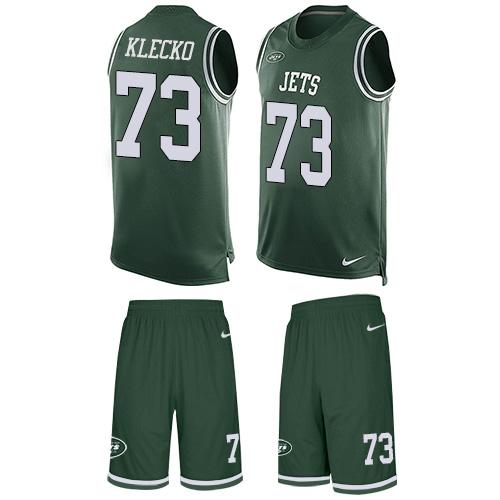 Nike Jets #73 Joe Klecko Green Team Color Men's Stitched NFL Limited Tank Top Suit Jersey